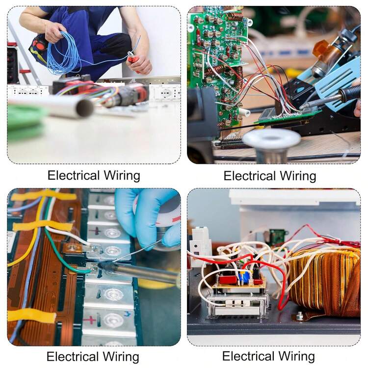 2 针 33 英尺/10 米延长线，18AWG-22AWG 绞合镀锡铜线，用于 LED 照明 - 红色聚氯乙烯，110V-220V，硬接线，无需电池，LED 照明线 | 光滑红色线 | 耐用线材结构，LED 照明套件 - 紅黑 - 查看 7