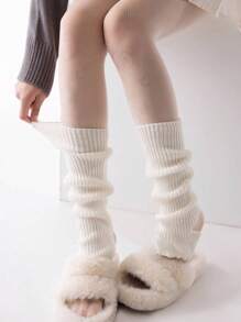 Women's Fashion Yoga & Ballet Leg Warmers , Heel-Exposing Workout/Dance , Knitted Stirrup Long Leg Warmers, Extra Soft Winter Warm, Cozy - Multicolor - View 4