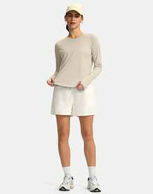 Womens Shirts UPF 50+ Lightweight Quick Dry Long Sleeve Workout Hiking Tops Outdoor - 燕麥粉紅 - 查看 6