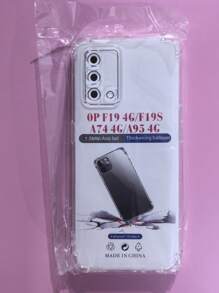 透明四角防摔外壳，适用于 OPPO 和 OnePlus 智能手机系列，手机壳，手机保护套，手机壳，手机套，防摔手机壳，透明手机壳，简约手机壳，纯色手机壳，透明手机壳，TPU 防摔手机壳（军用级防摔）防水防震防刮