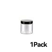 1/6/12/24 Pack 4oz Plastic Jars With Lids -Clear Round Cosmetic Containers For Lotion, Cream, Ointment, Body Butter, Makeup, Rhinestones, Samples, Travel Storage