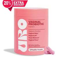 URO O Positiv  Vaginal Probiotics For Women PH Balance With Prebiotics & Lactobacillus Probiotic Blend - Vaginal Health Supplement - Promote Healthy Vaginal Odor & Vaginal Flora, 60 Count (Pack Of 1) - 60 Count (Pack of 1) - 查看 1