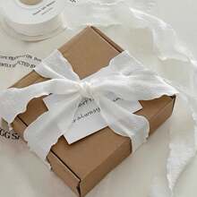 4cm Goddess 'Day, Mother's Day, Valentine's Day Pleated Ribbon, High-End Elastic Ruffled Edge Bubble Pleated Webbing, Cake Birthday Box Packaging, Ribbon Gift, Gift Packaging, Webbing Braided Hair Tie, Cake Packaging, DIY Bow, Flower Bouquet Gift, Cake Packaging, Floral Satin Ribbon