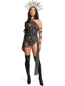 SALETipsy Elves Halloween Costume Women - Cute And Easy Adult Halloween Bodysuit Costume