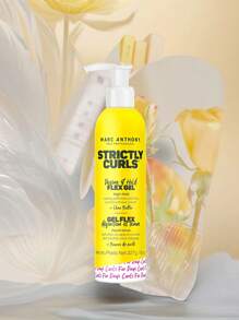 Define And Maintain Elastic Styling Hair Gel, Strictly Curl Hair - Medium To Coarse Curls - High Grip, Long-Lasting Curl Control And Gloss With Added Shea Butter - Women's Anti Curling Products