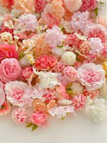 40pcs Mini Silk Flower Heads, Small Pink Fake Rose & Daisy Assorted Artificial Flowers, Suitable For Crafts, Floral Arrangements, Sunflower Scatter, Wedding Hair Accessories, Dress Decor, Autumn Decorations - Color Mixing - View 6