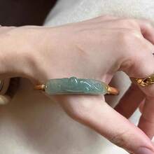 New Chinese Style Floating Flower Jade Bracelet For Women, Niche High-End Feel, Exquisite Versatile Hand Jewelry - 手鍊0184 - 查看 8