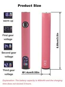 1 szt. Mini lutownica z cyfrowym wyświetlaczem LED i gwintem 510, z wyświetlaczem, przenośna obudowa na baterie 400 mAh, mini zestaw lutowniczy, uchwyt z regulowanym napięciem, z kablem ładującym typu C, wygodne przechowywanie, kompatybilna z narzędziami z końcówką grzewczą, nadaje się do telefonów, komputerów, aparatów fotograficznych i napraw płytek drukowanych