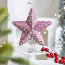 1pc 8cm Pink Foam Christmas Ball Ornament, Ins Style Christmas Tree Decor Pink Set, Glitter Girly Pink Christmas Tree Home Decoration Hanging Pendant