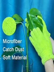 1Pair Microfiber Warm Cleaning Gloves - Coral Fleece Stretchable Breathable Housework Gloves, Cycling Gloves, For Gardening, Kitchen, Car Washing, Boat, RV, Pool & Home Surfaces Cleaning - Plant Dusting, Leaf Removal, Gentle Dust Absorption, Washable, Essential Household Cleaning Gloves Perfect For Christmas, Best For Thanksgiving, Durable Gloves - Multicolor - View 4
