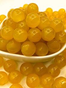 Ca. 60 Stücke 8mm klassische einfarbige Glasperlen für DIY Schmuckherstellung, geeignet für Armbänder, Halsketten, Alltagsmode