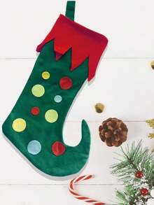 2pcs Christmas Elf Stockings, Fireplace & Christmas Tree Hanging Ornament Socks, Christmas Eve Decorative Apple Socks, Creative Gift Prop Home Decor Christmas Decorations Room Decor