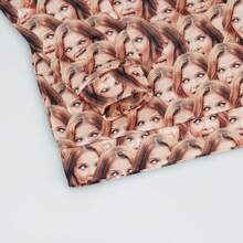 Customized Funny Face Design Men's Crew Neck Sweatshirt, Men's Sportswear, Personalized Hoodie With Amusing Face Pattern, Autumn/Winter Casual Sporty Style, Ideal Gift For Him/Her