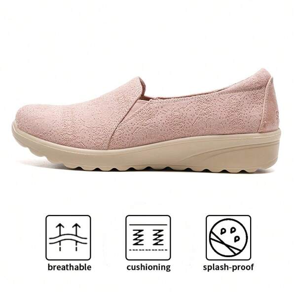 Skechers LOVELYVIBE Series Women Casual Slip-On Sneakers, Shock-Absorbing Leisure Sports Shoes, Item No. 158896-ROS