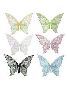 Adult Women's Fairy Wings, Halloween Fairy Costume Accessories, Butterfly, Ladybug, Bee Cosplay Fairy Outfit, Angel Wings - Multicolor - View 2