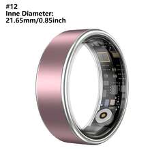 健康智能戒指，男女智能戒指健身追踪器 - 防水健康戒指，用于睡眠追踪器、心脏和血氧监测器、家庭护理健身戒指、步数和燃烧的卡路里计数器、手势滑动视频内置运动手势功能，请佩戴戒指用手指快速双击：切换视频，佩戴舒适（16mAh 可充电电池） - YJH-L08-L18 - 查看 17