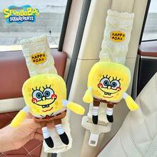 SPONGEBOB 1pc/2pcs Car Seat Belt Shoulder Cover Cartoon Four Seasons Creative Seat Belt Anti-Rub Interior Decoration Complete Set - one-size - View 15