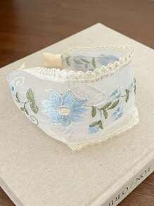 3pcs/1pc Women Elegant Versatile Embroidered Flower Headband, Suitable For Daily Use, Home, School, Beach, Work, Party, Holiday, Birthday, Back To School, New Year, Valentine's Day, Mother's Day, Wedding, Music Festival, Graduation, Hair Accessories, Hair Band, Hair Hoop, Hairband For Women, Autumn Outfits