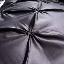 Full Satin Bedding Set In Wine Red, Silk - Like, Luxury Soft Burgundy Comforter Cover, Chic Bedroom Decor, Zippered (1 Duvet Cover + 2 Pillow Cases) - 多色 44 - 查看 7