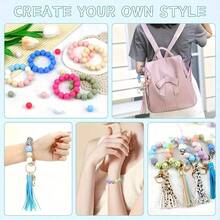 42Pcs Silicone Beads 12/15MM Round Bead For Jewelry Making To Make Bracelets DIY Keychain Necklace Jewelry Accessories And Round Silicone Beads For Pens