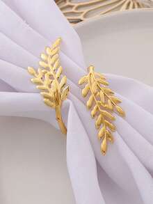 1 Stück/4 Stücke Luxus Gold Schneeflocke/Weizen Servietten Ringe, Party Tischgeschirr Serviettenhalter