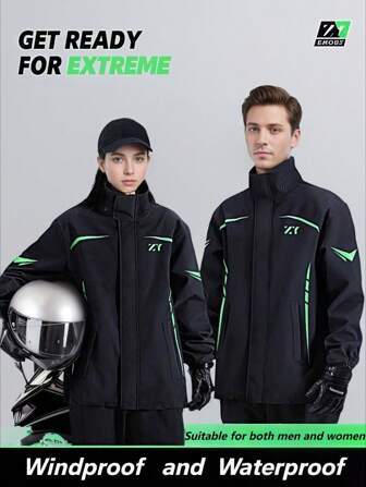 Rain Coat Fashion Raincoat ,Waterproof And Windproof Rain Jacket, Full Body Rain Coat Suit Thickened Raincoat & Rain Pants Set, Raincoat For WoMen Both Raincoat For Men, Rain Poncho Wear-Resistant & Anti-Riot Rain Jacket,Multi Functional Raincoats For Outdoor Activities,Cycling Traveling Climbing Camping Hiking Fishing Rain Coat ,High Quality Wear-Resistant Raincoat, Motocycle Raincoat Rider Raincoat