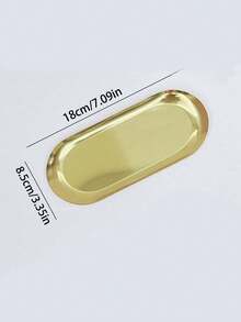 1 pieza Bandeja de tocador de estilo de lujo dorado, adecuada para el baño, el lavabo, el inodoro - Multicolor - Ver 7