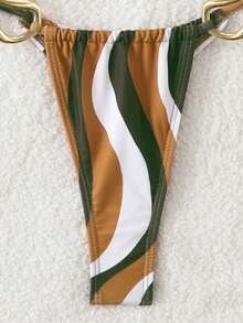 Conjunto de bikini triángulo con atar al cuello, sexy y de moda para el verano y la playa