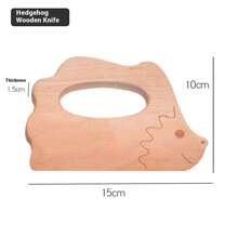 木制儿童刀烹饪玩具仿真刀切水果蔬菜儿童厨房过家家玩具蒙特梭利教育 - 廚房木刀 - 查看 4