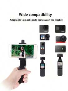 Universal Tripod Compatible With DJI Pocket 3/Insta360 X5/GoPro Desktop Stand Handheld Tripod Standard 1/4 Screw Stand
