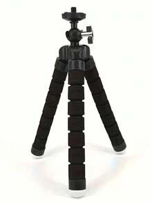 8-Legged Tripod, Universal Slouchy Phone Holder, Portable Camera Tripod, Flexible Mini Phone 360° Rotatable Tripod, Sponge Octopus Tripod Stand, Multi-Functional Universal Phone Holder - Black - View 7