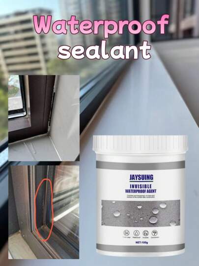Waterproof Sealant, Bathroom Kitchen Exterior Wall Crack Filler Waterproof Coating, It Can Quickly And Effectively Repair Wall Cracks And Provide Long-Lasting Sealing Repair Effect, Making Your Walls Look Like New Walls For Years To Come. The Usage Is Simple: First Clean The Surface, Ensure It's Dry, Then Directly Apply This Product To The Target Area Using A Brush.