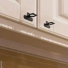 Asa de elevación del asiento del inodoro de silicona - Agarre ergonómico, diseño higiénico sin contacto, accesorio de baño duradero para facilitar la elevación (negro, se ajusta al estándar)