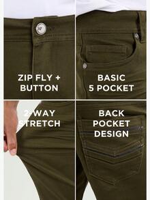 Men's Stretch Commuter Pants - Olive - View 6