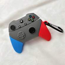 1 件无线蓝牙耳机盒，带游戏控制器设计（含随机样式挂钩），兼容 Pro 3，可爱卡通 TPU 防震苹果耳机盒，适用于 1/2/3/4/Pro/Pro2 - 彩色 - 查看 6