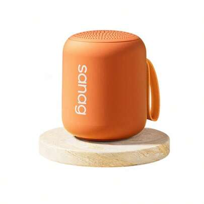 sanag Altavoz Bluetooth portátil X6S II, minialtavoz para coche, amplificador para acampar al aire libre, universal para ordenadores y teléfonos, batería de larga duración, sonido de alta calidad, color naranja