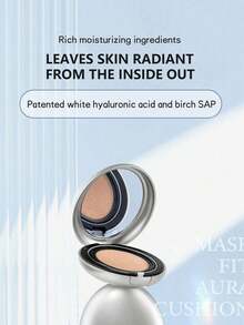 TIRTIR 18g Moisturizing Cushion Foundation, Long-Lasting Makeup, Luminous Glow, Oil-Free - 21N Ivory - View 4