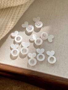 20pcs Earring Backs, For Heavy Earrings, Invisible Lift Pads, For Non-Drooping Earlobes, Safety Earring Lifters, For Studs And Hanging Earrings, Women Earrings