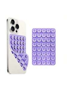 1pc Silicone Suction Cup Phone Holder, Hands-Free Phone Stand, Suitable For Airplane Travel, Compatible With Any Smartphone, Can Be Used For Selfie And Video Recording - Multicolor - View 3