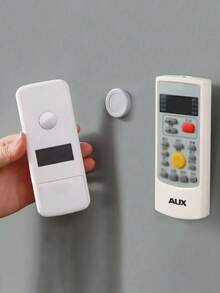 5件/10件遥控器支架，磁性隐形壁挂适用于各种家用电器遥控器，可插入式收纳，无框挂饰无需钉子，安装方便