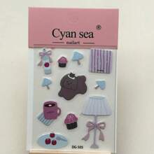 1 韩国猫咪时钟滴管贴纸可爱3D果冻电脑iPad手机外壳DIY材料贴纸 - 彩色 - 查看 14