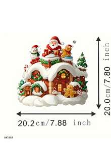 1 قطعة ملصق ديكوري لخزان المرحاض بشكل سانتا كلوز - ملصق حمام لاصق ذاتيًا - ديكور عيد الميلاد، مناسب لخزانات المراحيض والأبواب والنوافذ - سهل التطبيق والإزالة دون بقايا - ضروري للمنزل والمكتب والحفلات - لوازم ديكور عيد الميلاد، ديكورات حمام عيد الميلاد، مواضيع فرحة، ملصق قابل للإزالة، ديكور المنزل - مصنوع من البولي فينيل كلوريد ديكور عيد الميلاد ملصقات ديكور عيد الميلاد ملصقات الحائط ديكور الحائط - متعدد الألوان - مشاهدة 13