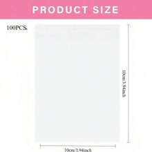 100pcs Transparent Self-Sealing Wax Paper Packaging Bags, Suitable For Gifts, School Supplies, Food Bags, Food Boxes, Candies, Chocolates, Cookies Etc. - Clear - View 15