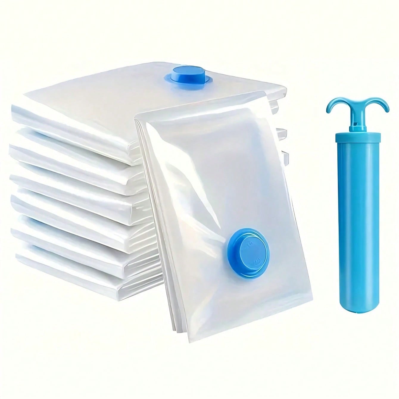 1/3/5Pcs Space-Saving Vacuum Storage Bag , Portable Plastic Travel Bag, Clothes Storage Bag, PET Vacuum Storage Bag, Simple Transparent Vacuum Compression Storage Bag For Household For Clothes, Blankets, Shirts, Household Space Saving Organizer For Dorm, Closet, Wardrobe, Bedroom, Bath Room Decorations Decor. Closet Organization And Storage Clothes Organizer