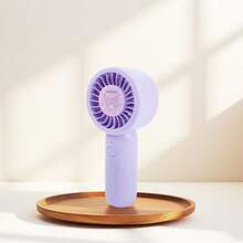 Miniso Kuromi 1200mAh 大容量加压迷你手持风扇，四档风速，便携设计，户外旅行必备清凉神器（1个） - 紫色 - 查看 2