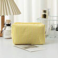 1 chiếc Túi đựng mỹ phẩm sọc nhiều màu sắc dành cho nữ và bé gái, túi đựng đồ trang điểm xách tay dung tích lớn, túi đựng đồ vệ sinh cá nhân có khóa kéo, vật dụng thiết yếu cho du lịch, nghỉ dưỡng và công tác, đựng băng vệ sinh, miếng lót, tai nghe có dây, sạc pin, son môi, mỹ phẩm, nước hoa, hộp đựng cọ trang điểm, túi đựng sản phẩm chăm sóc da và làm đẹp, túi đựng mỹ phẩm, đồ dùng du lịch thiết yếu, dung tích lớn, túi đựng mỹ phẩm lớn, quà Giáng sinh, túi nhỏ, quà tặng cho phụ nữ, đồ dùng du lịch thiết yếu, túi, ví cầm tay/túi xách nhỏ, hộp đựng mỹ phẩm, sắp xếp mỹ phẩm, túi, hộp đựng cọ, túi nhỏ, túi dung tích lớn, quà tặng cho phụ nữ, quà Giáng sinh, ý tưởng quà tặng cho phụ nữ, túi, túi đựng mỹ phẩm, đồ dùng du lịch thiết yếu - Nhiều màu - Xem 8