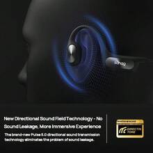 sanag A50S Pro/Max 16GB Large Memory Edition Bone Conduction Sports Earbuds True Wireless Open Wear IPX Deep Waterproof Long-Lasting Comfort For Running And Fitness Shadow Blue