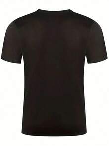 Playera Con Estampado De letras Boston - Negro - Ver 2