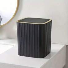 10 piezas Juego de accesorios de baño - Incluye soporte para cepillo de dientes, vaso para enjuague bucal, dispensador de jabón, bandeja, jabonera, dispensador de jabón, papelera de tipo prensa y soporte para cepillo de baño - Material de plástico duradero, perfecto para la decoración del baño moderno, construcción de plástico, juego de baño de hotel, regalo de inauguración de la casa