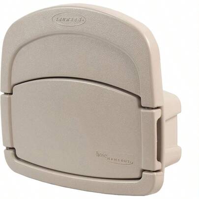 Suncast CPLDHH15000 Deluxe Garden Hangout With 150Foot Capacity And Enclosed Storage Compartment DHH150 Hose Hanger No Size Light Taupe